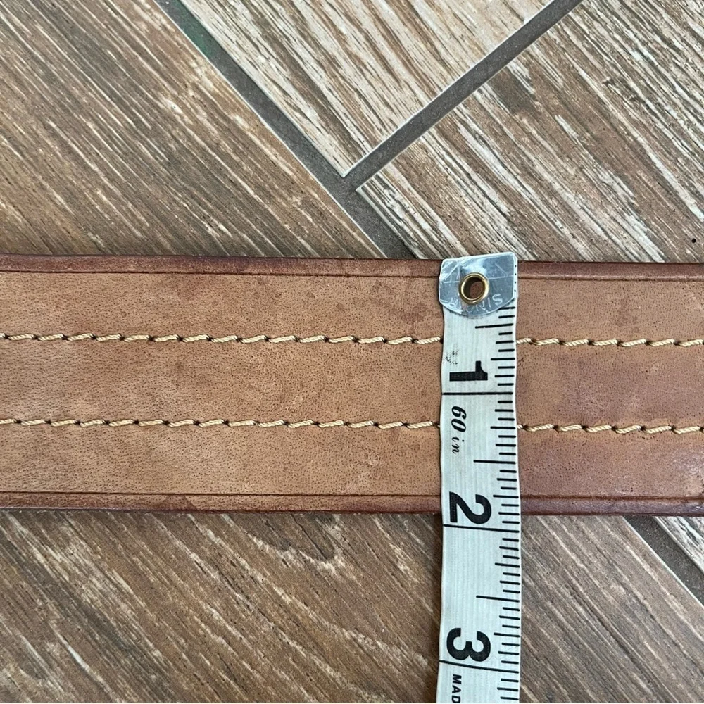 Vintage Hipwear Wide Tan Leather Belt